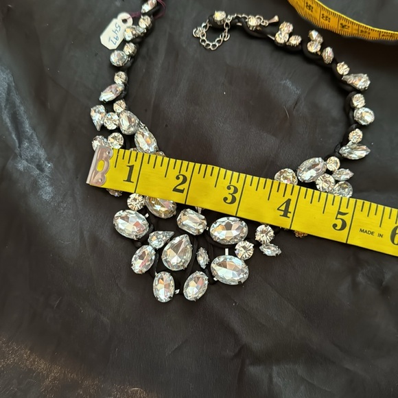 And Lovely Big Rhinestone Statement Necklace & Earring Set - Picture 13 of 13